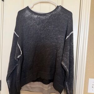 lululemon athletica Charcoal and Cream Sweater